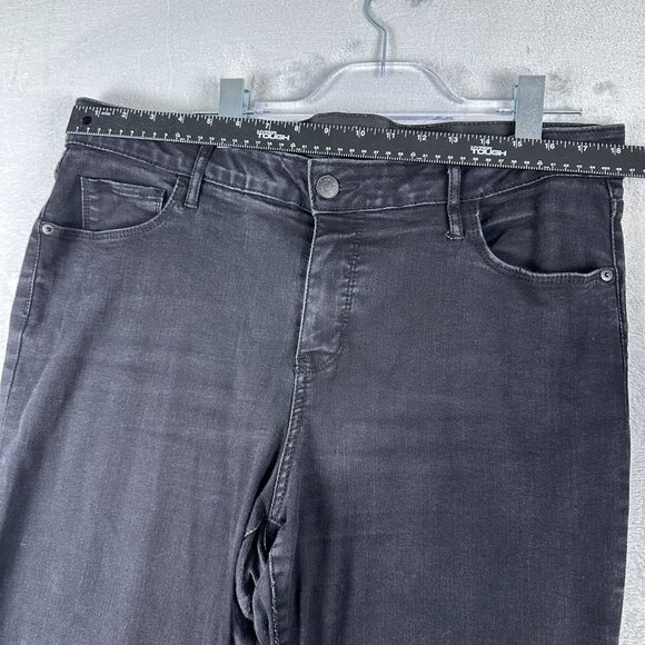 AVA VIV Jegging Jeans Five Design Pockets Dark Wash Womens Black Size 16W - Picture 7 of 11